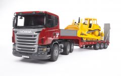 1:16 Scania R-Series Low Loader Truck with Cat Track-Type Tractor