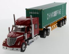 1:50 International LoneStar Day Cab with Skeleton Trailer and 40'