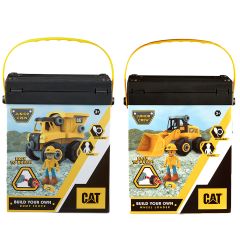 CAT Build Your Own Vehicle 4-Pack (2x Dump Truck, 1x Excavator, 1x Loader)