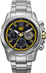 CAT Twist up Multi Watch Black/Yellow with Stainless Steel Strap