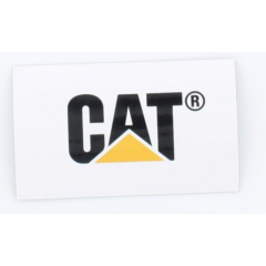 White Cat Magnet with 2 colour logo 55mm x 90mm