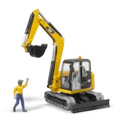 1:16 CATERPILLAR Mini Excavator with Worker