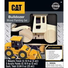 CAT Caterpillar - Bulldozer Wood Paint Kit