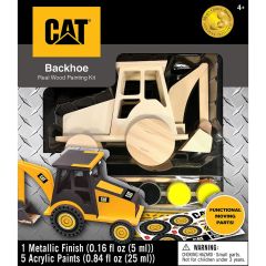 CAT Caterpillar - Backhoe Wood Paint Kit