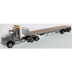 1:50 International HX520 Tandem Tractor with 53' Flat Bed Trailer