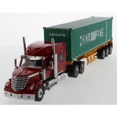 1:50 International LoneStar Day Cab with Skeleton Trailer and 40'