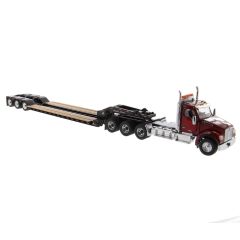 Kenworth 1:50 scale T880 SFFA Radiant Red DayCab Tridem Tractor with XL 120 Low-Profile HDG Trailer