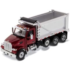 Peterbilt 579 1:50 OX Stampede Dump Truck Metallic red cab