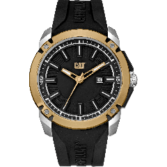 CAT Elite 3HD Watch Black/Gold - Silicone strap