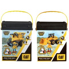 CAT Build Your Own Vehicle 2-Pack (1x Dump Truck, 1x Excavator/Loader)