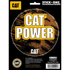 CAT POWER 6X8 DECAL