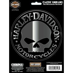 Harley® Skull  6" x 8" Classic Emblemz
