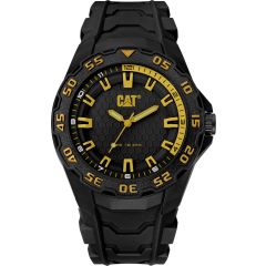 CAT Motion 2020 Watch Black/Yellow with Rubber Strap