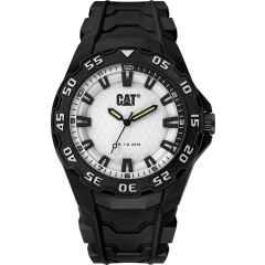 CAT Motion 2020 Watch Black/Silver with Rubber Strap