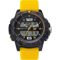 CAT Basecamp Digital Watch Black/Yellow with Silione Strap