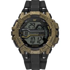 CAT Bolt One Digital Watch Black/Bronze/Bronze Watch with Silicone Strap
