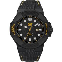 CAT Shockmaster 3HD Watch Black/Yellow with Nylon Strap