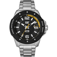 CAT Shockmaster Evo 3HD Watch Black with Stainless Steel Strap