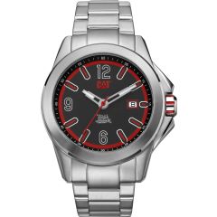 CAT Twist up 3HD Watch Black/Red with Stainless Steel Strap