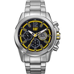 CAT Twist up Multi Watch Black/Yellow with Stainless Steel Strap